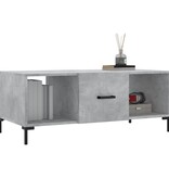 VidaXL Salontafel 102x50x40 cm bewerkt hout betongrijs