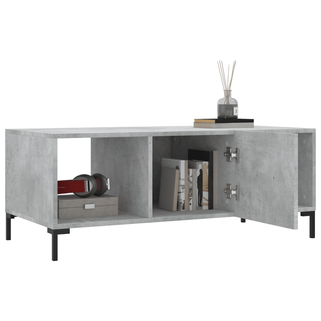 VidaXL Salontafel 102x50x40 cm bewerkt hout betongrijs