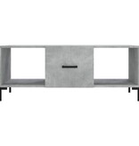 VidaXL Salontafel 102x50x40 cm bewerkt hout betongrijs