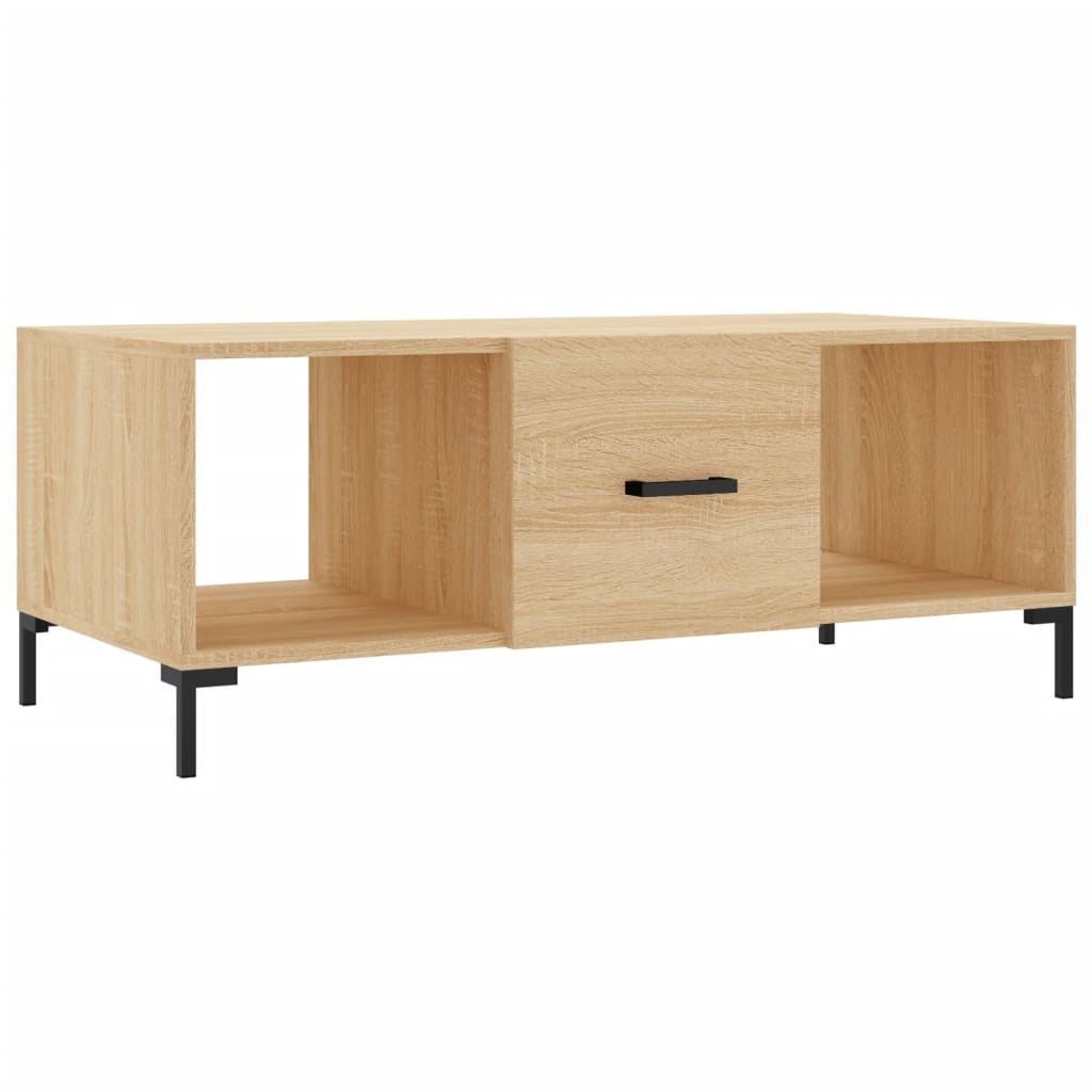 VidaXL Salontafel 102x50x40 cm bewerkt hout sonoma eikenkleurig