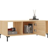 VidaXL Salontafel 102x50x40 cm bewerkt hout sonoma eikenkleurig