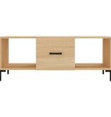 VidaXL Salontafel 102x50x40 cm bewerkt hout sonoma eikenkleurig