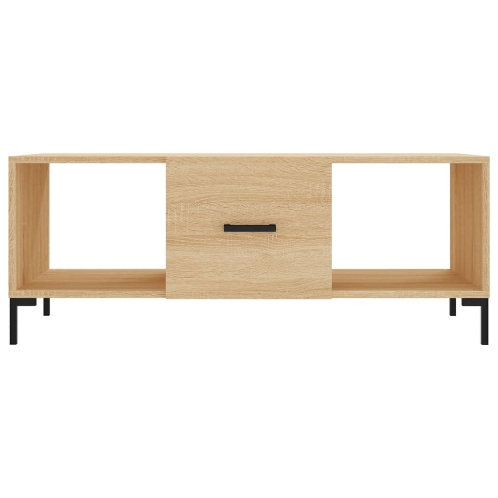 VidaXL Salontafel 102x50x40 cm bewerkt hout sonoma eikenkleurig