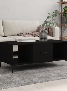 VidaXL Salontafel 102x50x40 cm bewerkt hout zwart