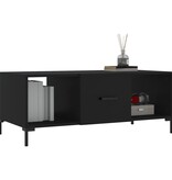 VidaXL Salontafel 102x50x40 cm bewerkt hout zwart