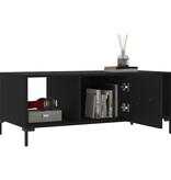 VidaXL Salontafel 102x50x40 cm bewerkt hout zwart