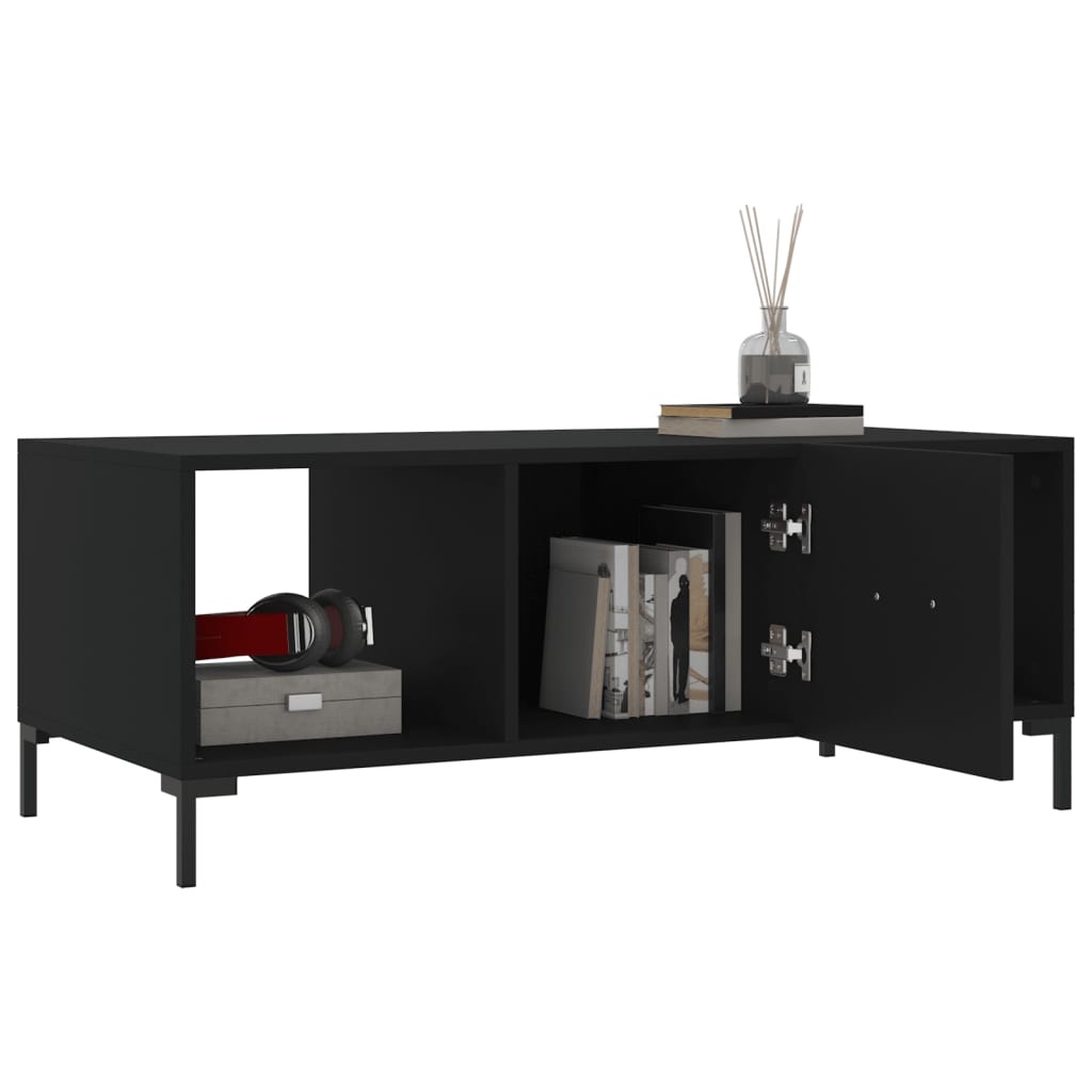 VidaXL Salontafel 102x50x40 cm bewerkt hout zwart