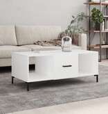 VidaXL Salontafel 102x50x40 cm bewerkt hout wit
