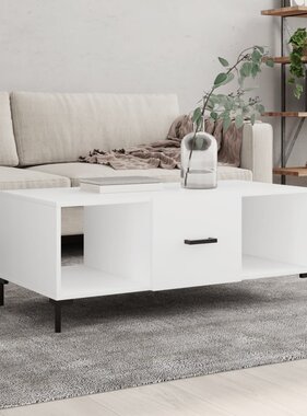 VidaXL Salontafel 102x50x40 cm bewerkt hout wit