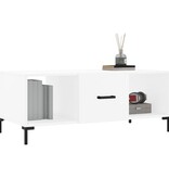 VidaXL Salontafel 102x50x40 cm bewerkt hout wit