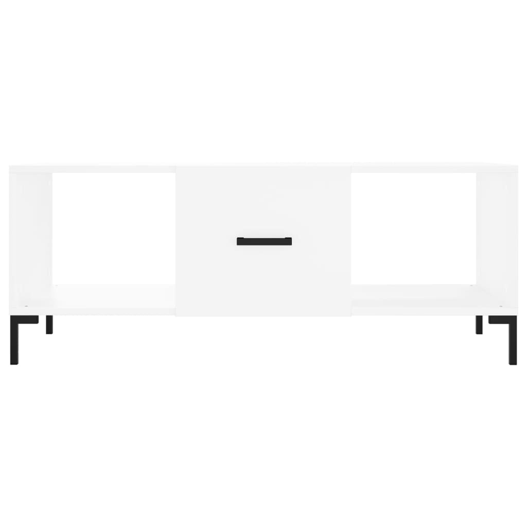VidaXL Salontafel 102x50x40 cm bewerkt hout wit