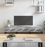 VidaXL Tv-meubel 150x36x30 cm bewerkt hout grijs sonoma eikenkleurig