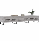 VidaXL Tv-meubel 150x36x30 cm bewerkt hout grijs sonoma eikenkleurig