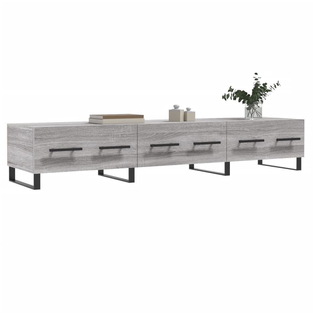 VidaXL Tv-meubel 150x36x30 cm bewerkt hout grijs sonoma eikenkleurig