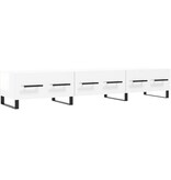 VidaXL Tv-meubel 150x36x30 cm bewerkt hout hoogglans wit