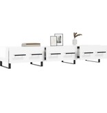 VidaXL Tv-meubel 150x36x30 cm bewerkt hout hoogglans wit