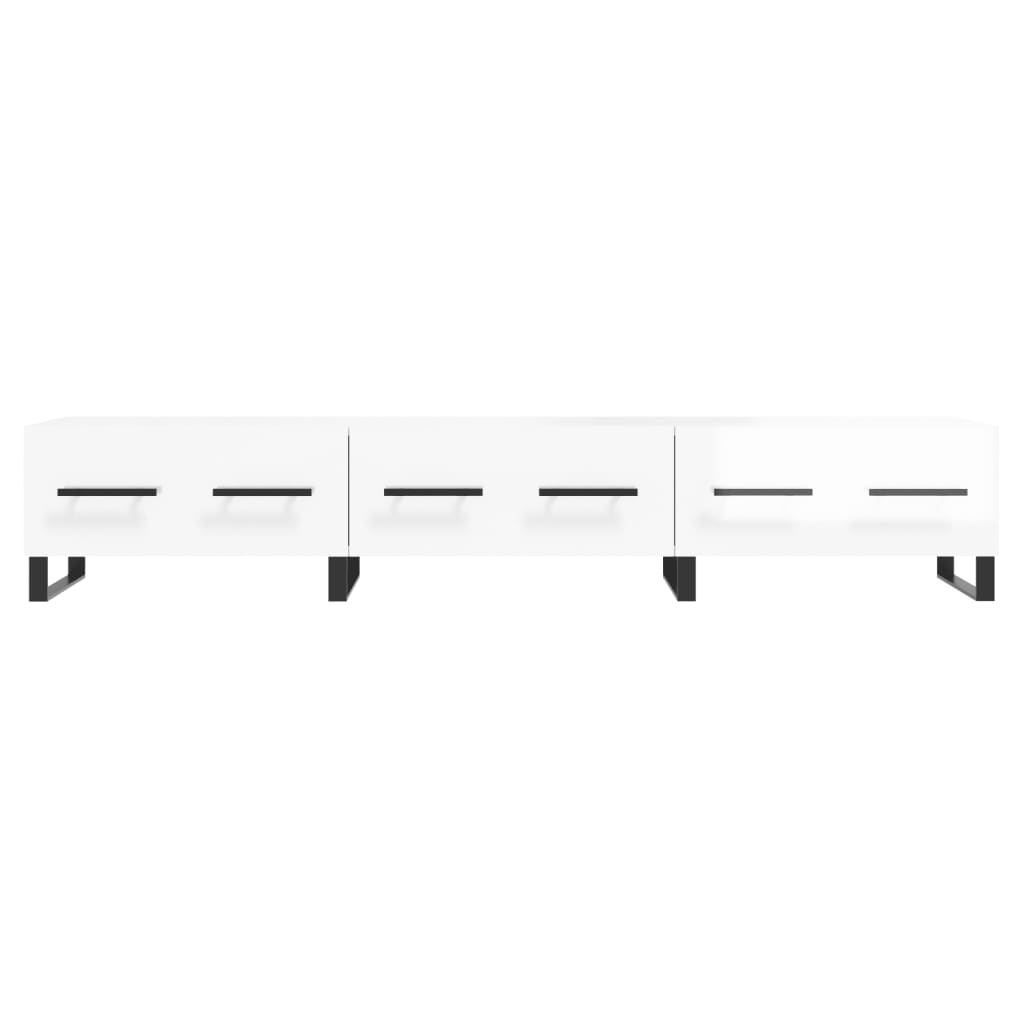 VidaXL Tv-meubel 150x36x30 cm bewerkt hout hoogglans wit