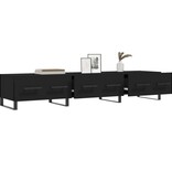 VidaXL Tv-meubel 150x36x30 cm bewerkt hout zwart