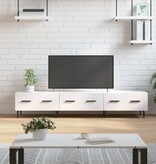 VidaXL Tv-meubel 150x36x30 cm bewerkt hout hoogglans wit