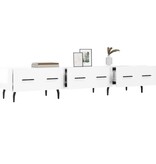 VidaXL Tv-meubel 150x36x30 cm bewerkt hout hoogglans wit