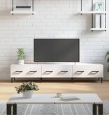 VidaXL Tv-meubel 150x36x30 cm bewerkt hout hoogglans wit