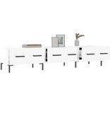 VidaXL Tv-meubel 150x36x30 cm bewerkt hout hoogglans wit