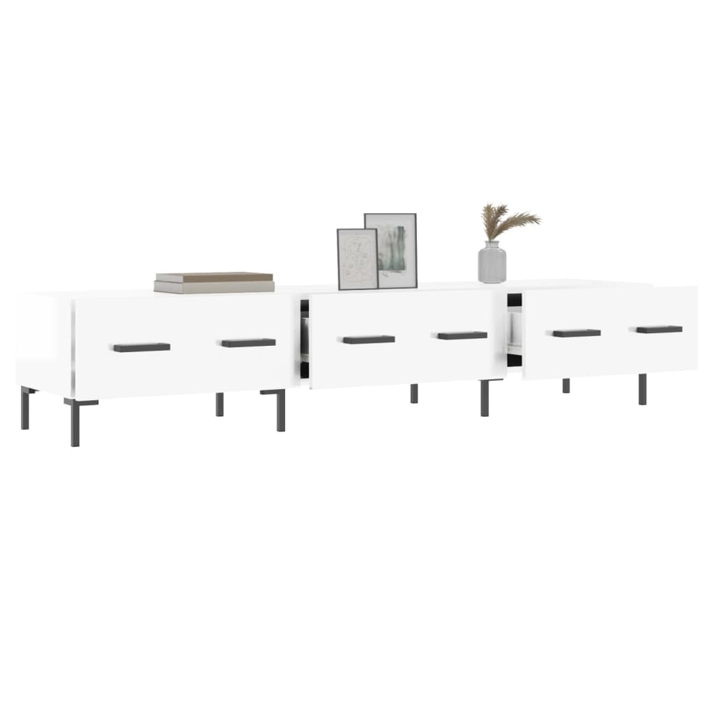 VidaXL Tv-meubel 150x36x30 cm bewerkt hout hoogglans wit