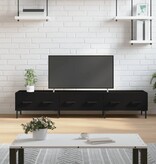 VidaXL Tv-meubel 150x36x30 cm bewerkt hout zwart
