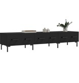 VidaXL Tv-meubel 150x36x30 cm bewerkt hout zwart