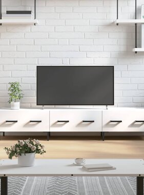 VidaXL Tv-meubel 150x36x30 cm bewerkt hout wit