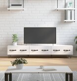 VidaXL Tv-meubel 150x36x30 cm bewerkt hout hoogglans wit