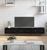 VidaXL Tv-meubel 150x36x30 cm bewerkt hout zwart