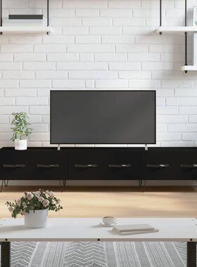 VidaXL Tv-meubel 150x36x30 cm bewerkt hout zwart