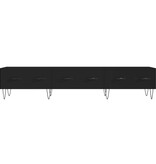 VidaXL Tv-meubel 150x36x30 cm bewerkt hout zwart