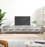VidaXL Tv-meubel 150x36x30 cm bewerkt hout grijs sonoma eikenkleurig