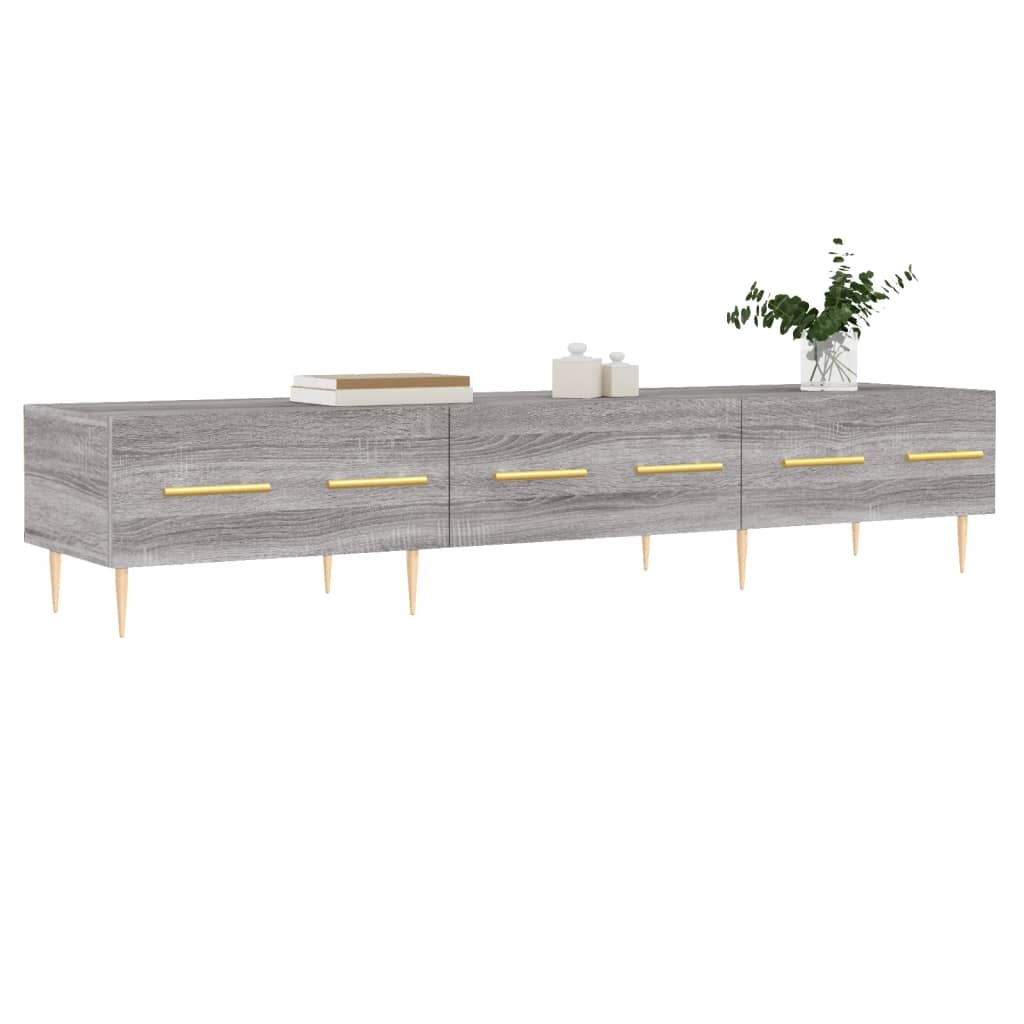 VidaXL Tv-meubel 150x36x30 cm bewerkt hout grijs sonoma eikenkleurig