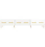 VidaXL Tv-meubel 150x36x30 cm bewerkt hout hoogglans wit