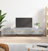 VidaXL Tv-meubel 150x36x30 cm bewerkt hout betongrijs