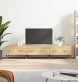 VidaXL Tv-meubel 150x36x30 cm bewerkt hout sonoma eikenkleurig