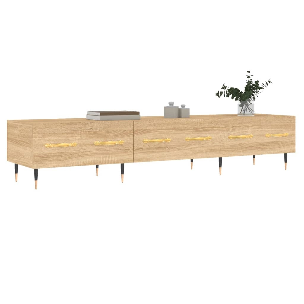 VidaXL Tv-meubel 150x36x30 cm bewerkt hout sonoma eikenkleurig