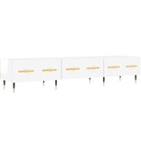 VidaXL Tv-meubel 150x36x30 cm bewerkt hout hoogglans wit