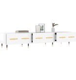 VidaXL Tv-meubel 150x36x30 cm bewerkt hout hoogglans wit
