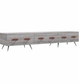 VidaXL Tv-meubel 150x36x30 cm bewerkt hout grijs sonoma eikenkleurig