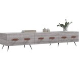 VidaXL Tv-meubel 150x36x30 cm bewerkt hout grijs sonoma eikenkleurig