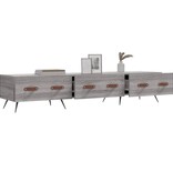 VidaXL Tv-meubel 150x36x30 cm bewerkt hout grijs sonoma eikenkleurig