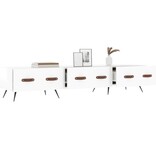VidaXL Tv-meubel 150x36x30 cm bewerkt hout hoogglans wit