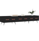 VidaXL Tv-meubel 150x36x30 cm bewerkt hout zwart