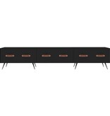 VidaXL Tv-meubel 150x36x30 cm bewerkt hout zwart