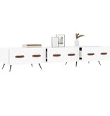 VidaXL Tv-meubel 150x36x30 cm bewerkt hout wit