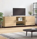 VidaXL Tv-meubel 150x30x50 cm bewerkt hout sonoma eikenkleurig